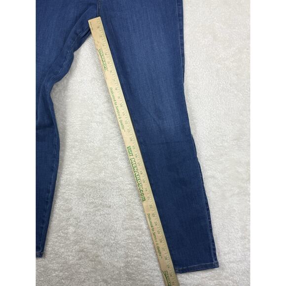 Mott and Bow Jeans Womens 32x30 Blue Mid Rise Skinny Dark Wash Stretch Denim - Picture 6 of 7
